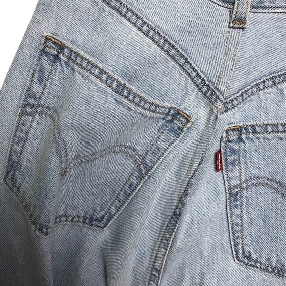 Levi's High Loose Loosey Goosey Straight Leg Jeans Size 26 Altered - Picture 14 of 15